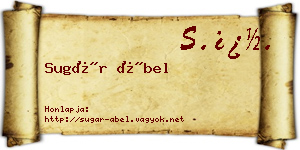 Sugár Ábel névjegykártya